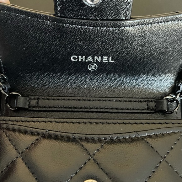 NEW Chanel So Black Mini Woc Cardholder 21B Bag - Picture 6 of 15